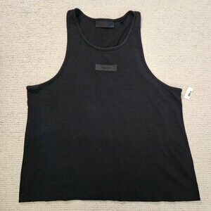 Fear of God Essentials Black Tank Top XL Women's Casual Athleisure Workout
